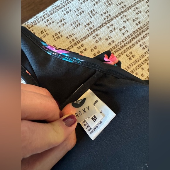 Roxy black floral bikini top - Picture 4 of 4